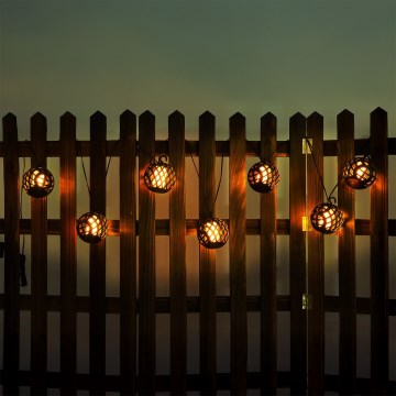 Globo - LED solcellsljusslinga 98xLED/0,1W/3V 410 cm IP44 600 mAh