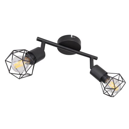 Globo - LED spotlampa 2xE14/6W/230V svart