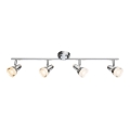 Globo - LED Spotlampa 4xLED/4W/230V blank krom