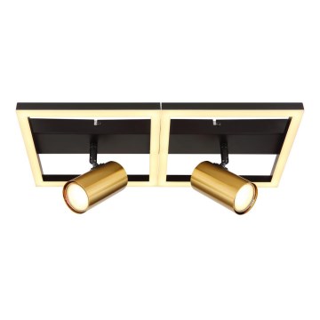 Globo - LED taklampa 2xGU10/5W/230V + LED/22W/230V