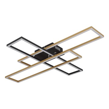 Globo - LED taklampa LED/40W/230V 3000K 60x80 cm svart/guld