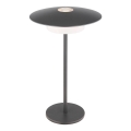 Globo - LED Uppladdningsbar utomhusbordslampa beröringsstyrd LED/3W/3,7V 1800/2700/3000K IP44 1800 mAh grå