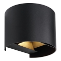 Globo - LED utomhusvägglampa 2xLED/3W/230V IP54 svart