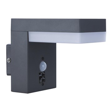 Globo - LED utomhusvägglampa med sensor LED/9,5W/230V IP44
