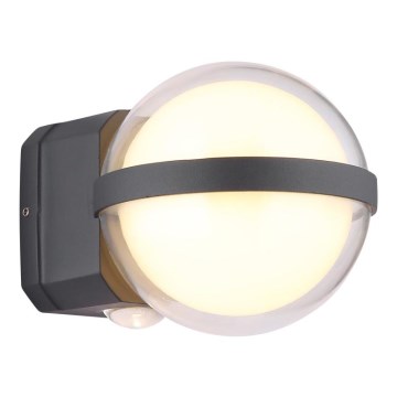 Globo - LED vägglampa för utomhusbruk LED/12W/230V IP54 svart