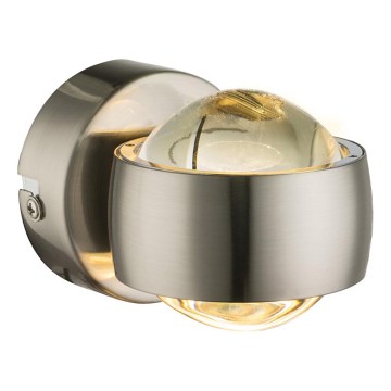 Globo - LED-vägglampa LED/7W/230V 3000K mattkrom