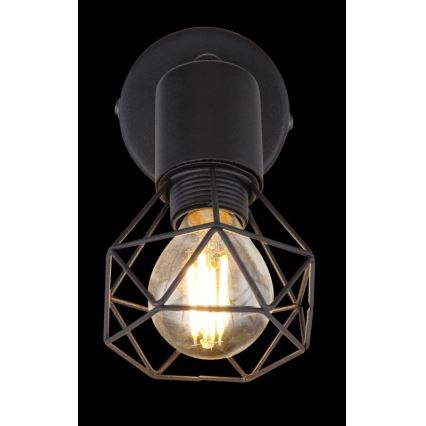 Globo - LED Väggspotlight 1xE14/6W/230V svart