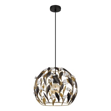 Globo - Ljuskrona med textilsladd 1xE27/40W/230V diameter 40 cm