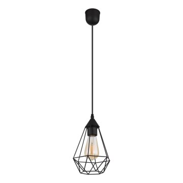 Globo - Ljuskrona med textilsladd 1xE27/60W/230V diameter 17 cm