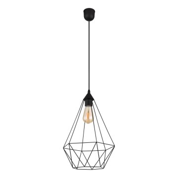 Globo - Ljuskrona med textilsladd 1xE27/60W/230V diameter 30 cm