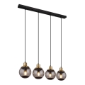 Globo - Ljuskrona med textilsladd 4xE27/25W/230V