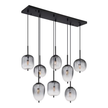 Globo - Ljuskrona med textilsladd 8xE14/40W/230V