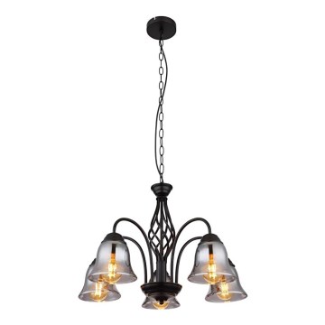 Globo - Ljuskrona på kedja 5xE27/60W/230V