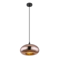 Globo - Ljusskrona med upphängningsrem  1xE27/60W/230V koppar