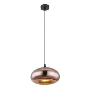 Globo - Ljusskrona med upphängningsrem  1xE27/60W/230V koppar