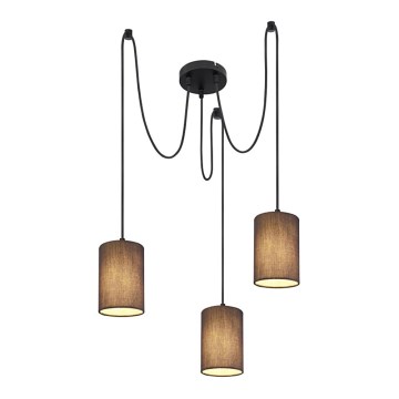 Globo- Ljusskrona med upphängningsrem  3xE14/15W/230V