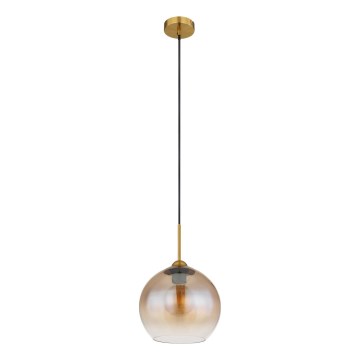 Globo - Pendel på kabel 1xE27/60W/230V mässing