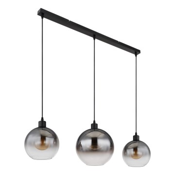 Globo - Pendellampa med kabel 3xE27/60W/230V
