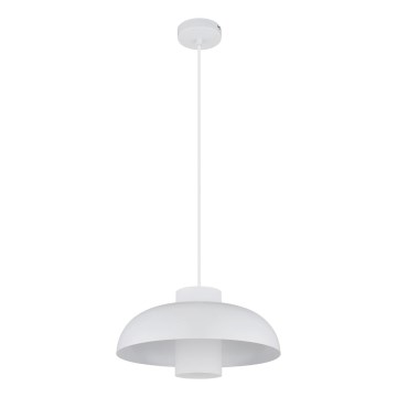 Globo - Pendellampa med vajer 1xE27/60W/230V vit
