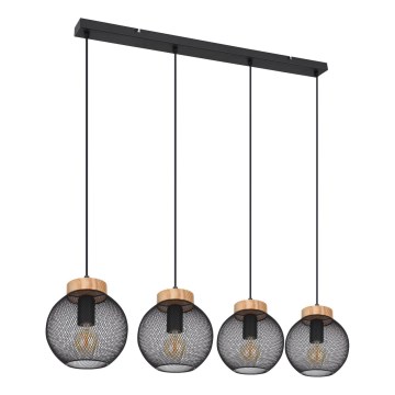 Globo - Pendellampa på kabel 4xE27/40W/230V