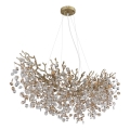Globo - Pendellampa på vajer 10xE14/40W/230V guld