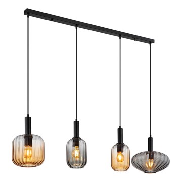 Globo - Pendellampa på vajer 4xE27/60W/230V
