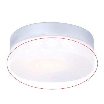 Globo - Reservglas till takarmatur VRANOS E27, silver Ø 18,4 cm