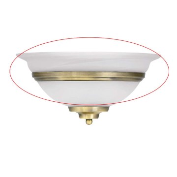 Globo - Reservglas till väggarmaturen TOLEDO E27