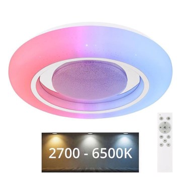 Globo - RGBW Dimbar taklampa LED/18W/230V 2700-6500K + fjärrkontroll