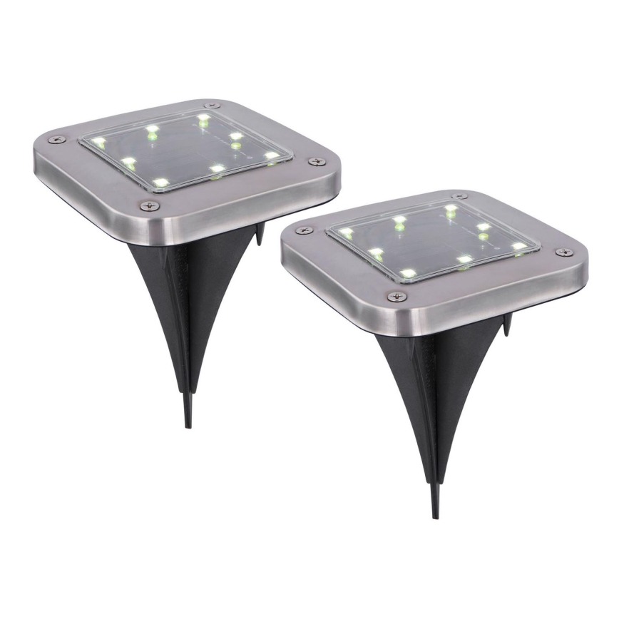 Globo - SET 2x LED Solcellslampa LED/0,8W/1,2V IP44 300 mAh