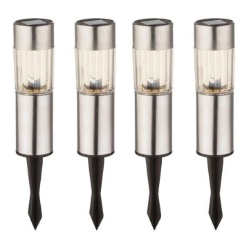 Globo - SET 4x LED Solcellslampa LED/0,06W/3,2V IP44 100 mAh