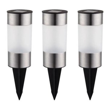 Globo - SET MED 3 LED-solarlampor LED/0,06W/3,2V IP44 200 mAh