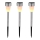 Globo - SET MED 3 solcellslampor 3xLED/0,06W/1,2V IP44 200 mAh
