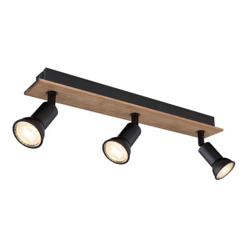 Globo - Spotbelysning 3xGU10/35W/230V trä/metal