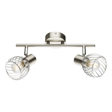 Globo - Spotlampa 2xE14/40W/230V matt krom