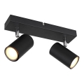 Globo - Spotlampa 2xGU10/35W/230V svart