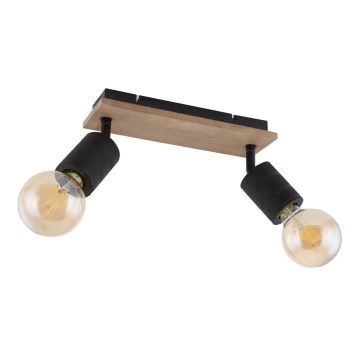 Globo - Spotlight 2xE27/60W/230V poplar