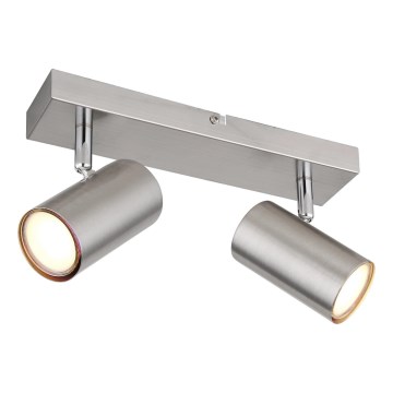 Globo - Spotlight 2xGU10/25W/230V matt krom