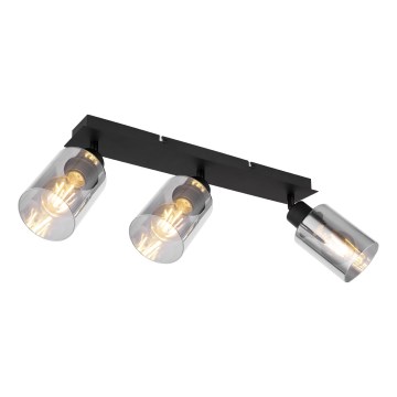 Globo - Spotlight 3xE27/15W/230V svart