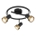 Globo - Spotlight  3xGU10/25W/230V svart/guld
