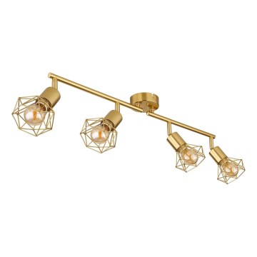 Globo - Spotlight 4xE14/40W/230V guld