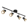 Globo - Spotlight  4xGU10/25W/230V svart/guld