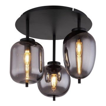 Globo - Taklampa 3xE14/40W/230V svart