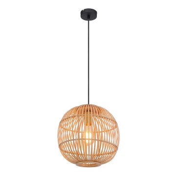 Globo - Taklampa med 1xE27/60W/230V i bambu