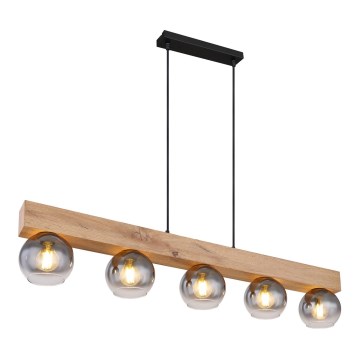 Globo - Taklampa med 5xE27/40W/230V