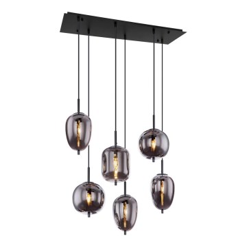 Globo - Taklampa med 6xE14/40W/230V svart