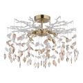 Globo - Taklampa med stång 8xG9/8W/230V guld