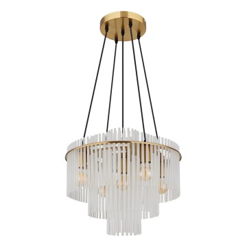 Globo - Taklampa med vajer 5xE27/60W/230V guld