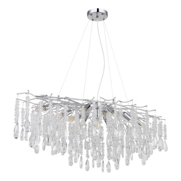 Globo - Taklampa på vajer 12xE14/40W/230V