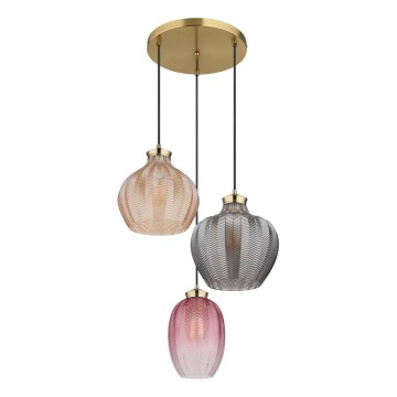 Globo - Takpendel med vajer 3xE27/60W/230V Ø45 cm
